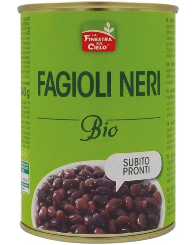 Fagioli neri in lattina 400g (240g sgocciolato) La finestra sul Cielo