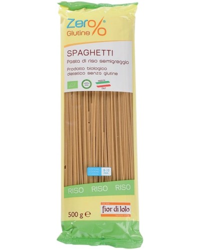 Spaghetti di riso integrale 500g Zer%glutine
