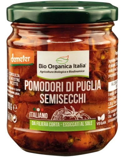 Pomodori semisecchi sott'olio 190g Bio Organica Italia