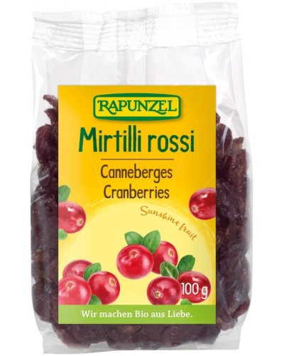 Mirtilli rossi secchi 100g Rapunzel