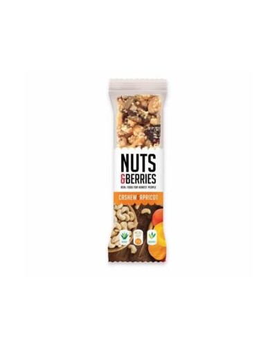 Nuts&Berries Barretta Anacardi e Albicocca 40g
